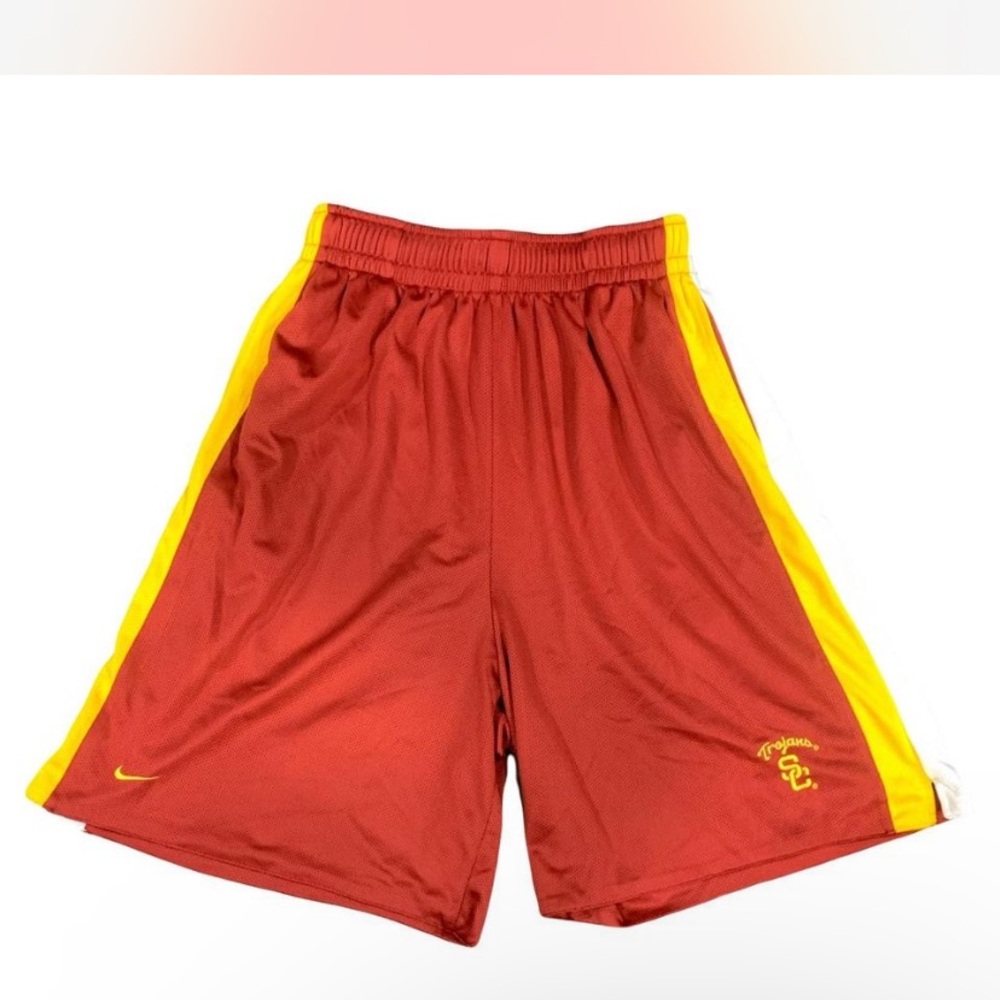 Nike Red and Yellow Men's Shorts
